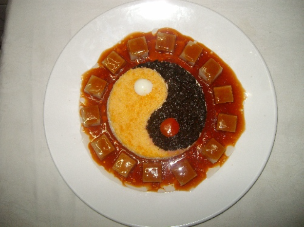 The image shows the food at the Wudang Kung Fu Academy accommodation