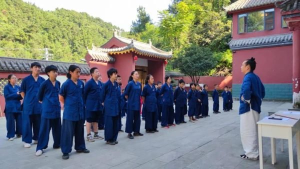 master qingfengzi teaching students how to learn martial arts at home