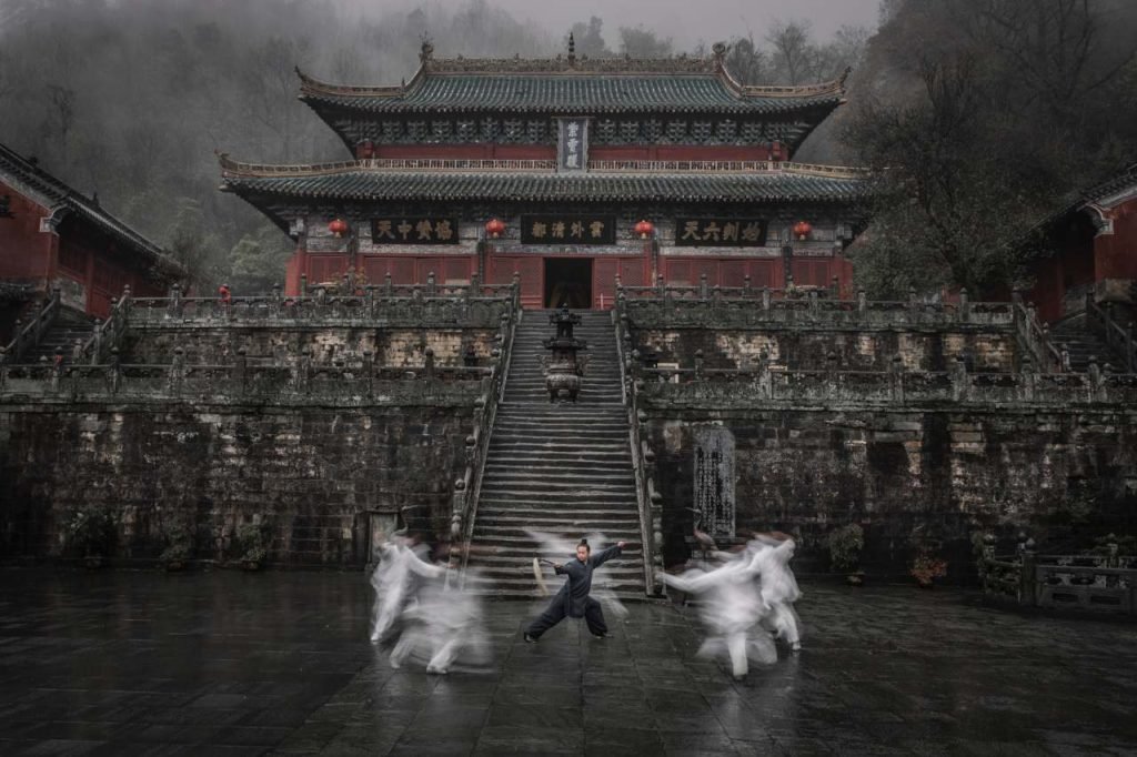 image shows purple heaven palace, one of the places of wudang kung fu tour